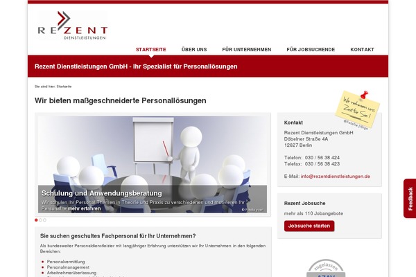 rezentdienstleistungen.de site used Rezent