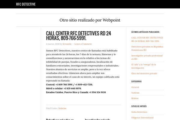 WordPress website example screenshot