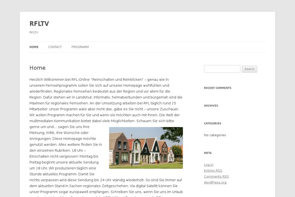 Twenty Twelve theme site design template sample