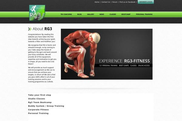 rg3fitness.com site used Custom