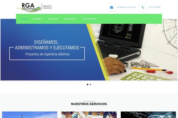 Industrial theme site design template sample