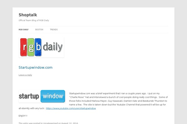 Twenty Twelve theme site design template sample