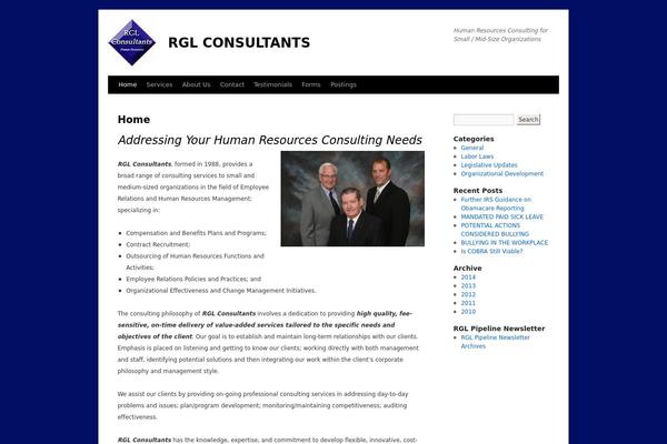 WordPress website example screenshot