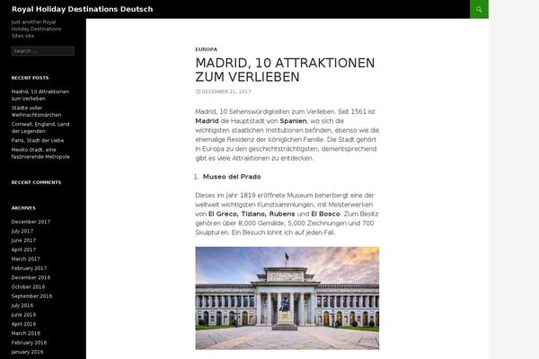 WordPress website example screenshot