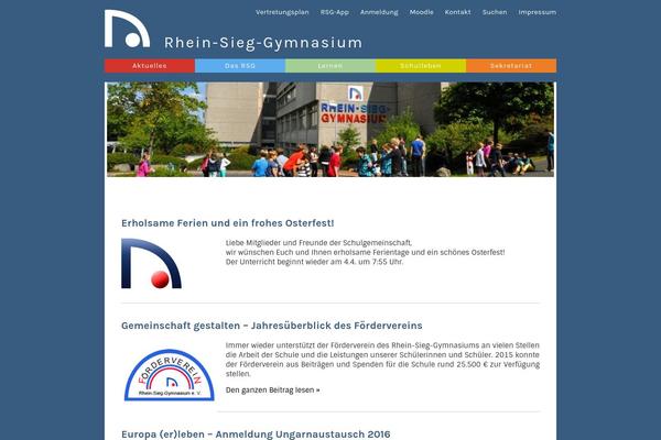 rhein-sieg-gymnasium.de site used Rsg-theme