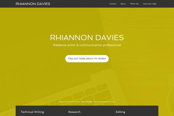 rhiannonwrites.com site used Agency-pro-2