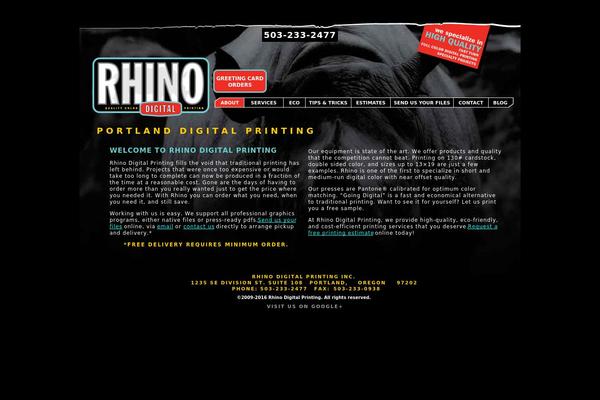 rhinodigital.com site used Rhino