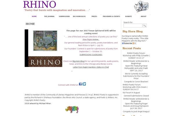rhinopoetry.org site used Constructor