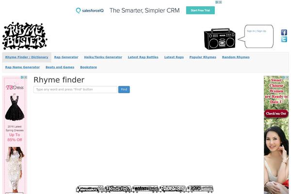 rhymebuster.com site used Rhymebuster