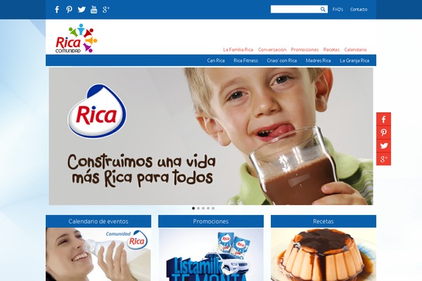 Rica theme site design template sample