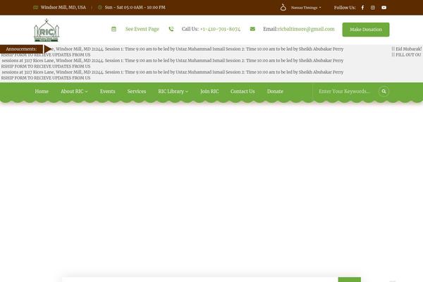 ricbaltimore.org site used Taqwa