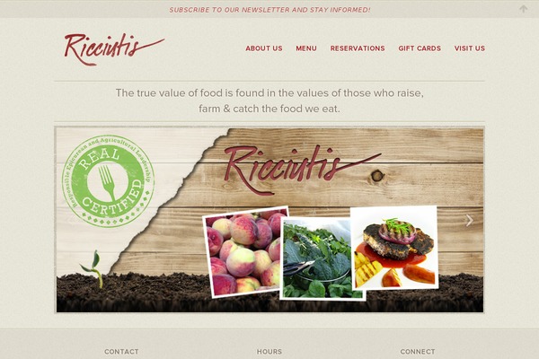 ricciutis.com site used Create