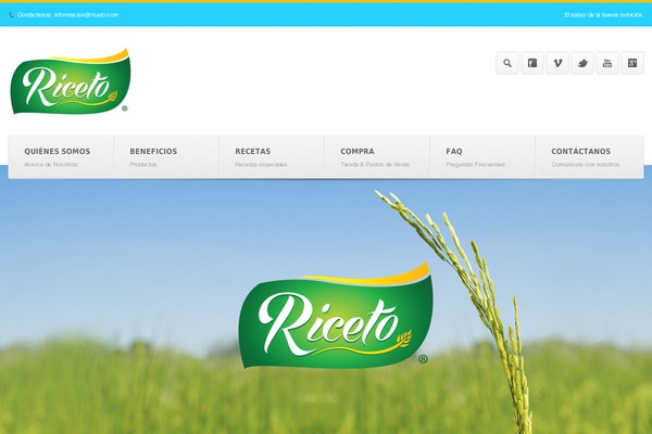 riceto.com site used Output