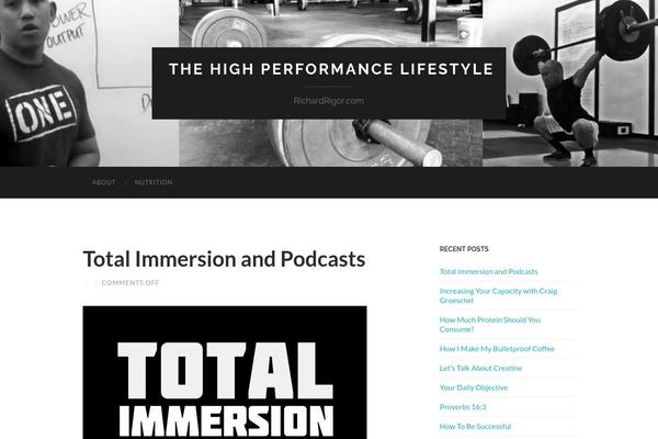 Hemingway theme site design template sample