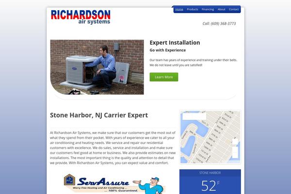 richardsonair.com site used Mastersite-layout3