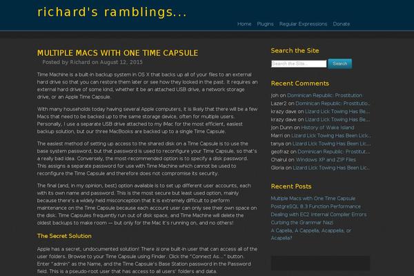 richardsramblings.com site used Ramblings