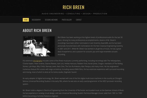 BUILDER theme site design template sample