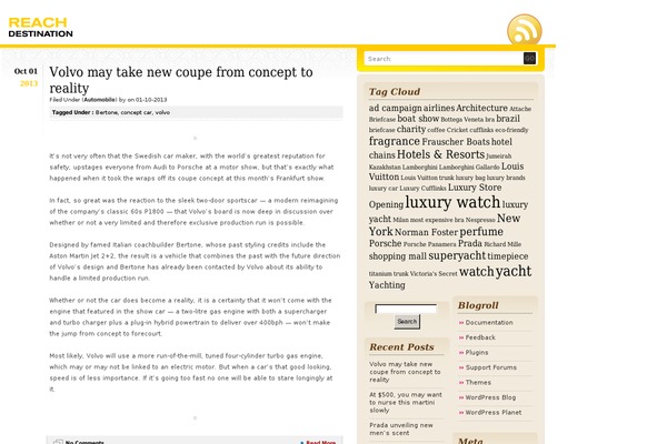 WordPress website example screenshot