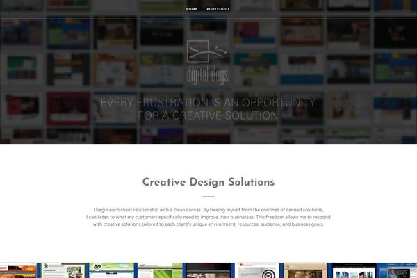 Grandportfolio theme site design template sample