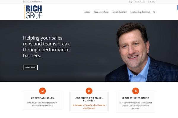 WordPress website example screenshot