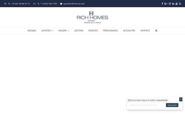 Total theme site design template sample