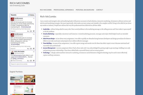 WordPress website example screenshot