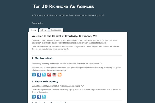 Mantra theme site design template sample