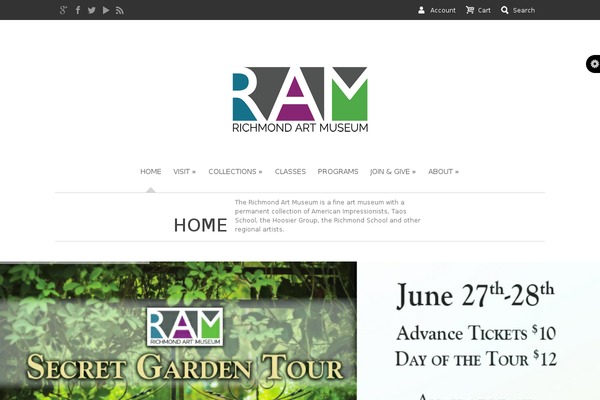 richmondartmuseum.org site used Forclover