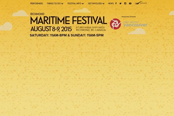 richmondmaritimefestival.ca site used Rmftheme