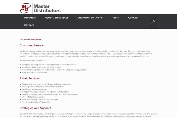 Vantage theme site design template sample