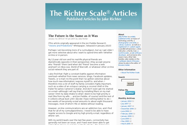 richterscale.org site used Richterscale
