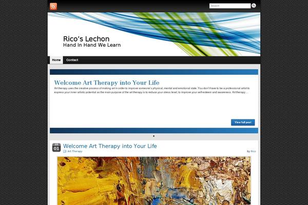 Graphene theme site design template sample