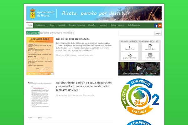 ricote.es site used Ricote-theme