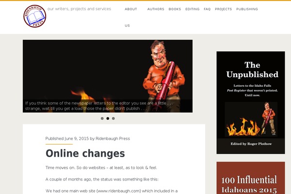 Ignite theme site design template sample