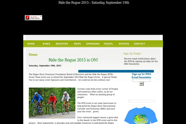 ridetherogue.org site used Colourfulbird