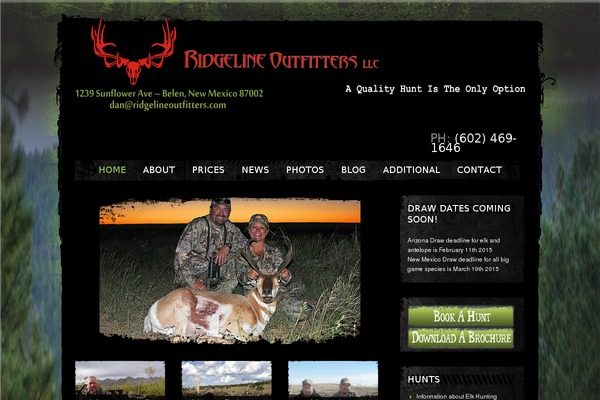 ridgelineoutfitters.com site used Sport and Grunge
