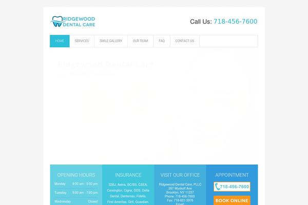 MediCure theme site design template sample