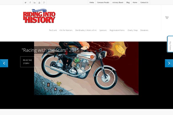 ridingintohistory.org site used X | The Theme