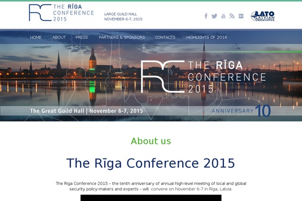 rigaconference.lv site used Rigaconference2014