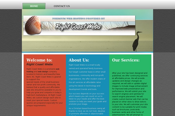 rightcoastwebs.com site used Rcw