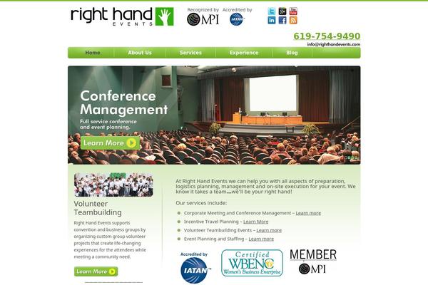 righthandevents.com site used Righthand
