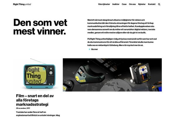 rightthing.se site used Righttheme