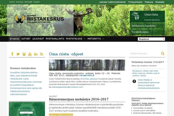 riista.fi site used Riistakeskus
