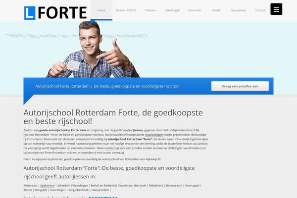 Forte theme site design template sample