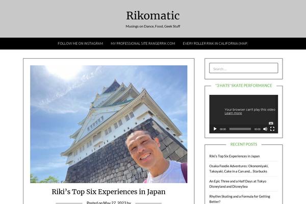 rikomatic.com site used Personalblogily-child