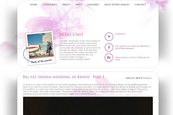 Rima theme site design template sample