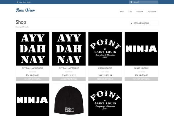 WordPress website example screenshot
