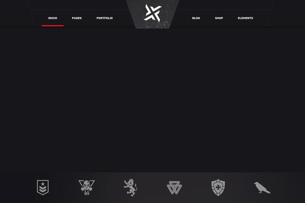 PlayerX theme site design template sample