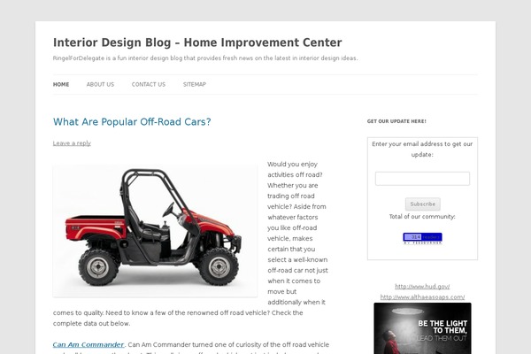 Twenty Twelve theme site design template sample