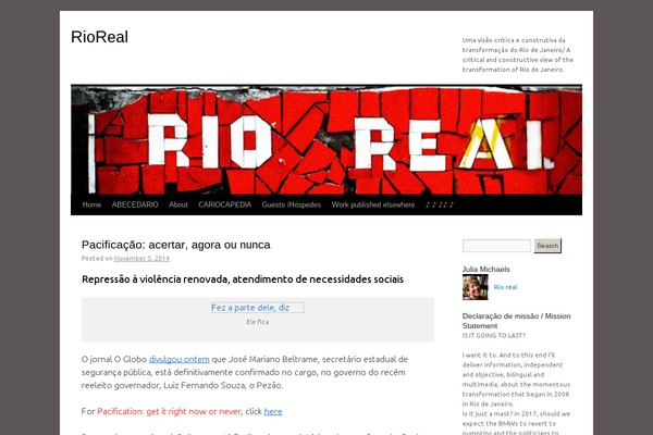 WordPress website example screenshot